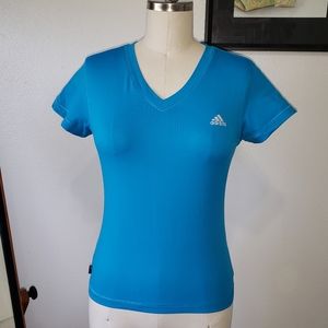 ADIDAS athletic wear v-neck shirt